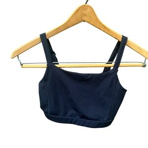 Threads 4 Thought ReActive Navy Blue Sports Bra Strappy Back XS